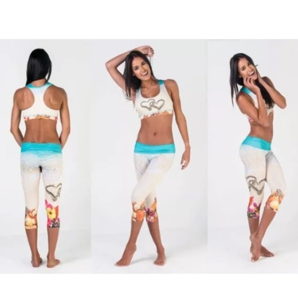 Om shanti Capri length Leggings Sz xxs 2xs